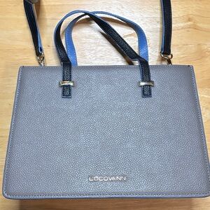 Gray and Black Women's Satchel